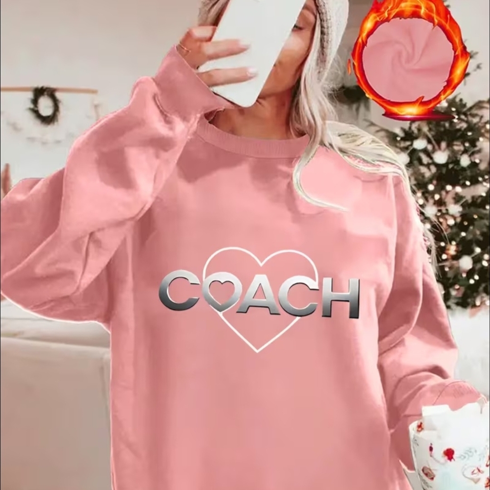 Pink Heart Graphic Sweatshirt